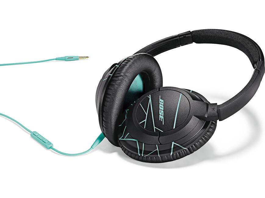 Bose® SoundTrue™ around-ear headphones (Black/Mint) With in-line