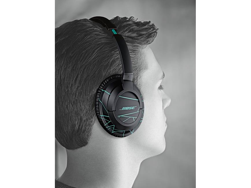 Bose® SoundTrue™ around-ear headphones (Black/Mint) With in-line