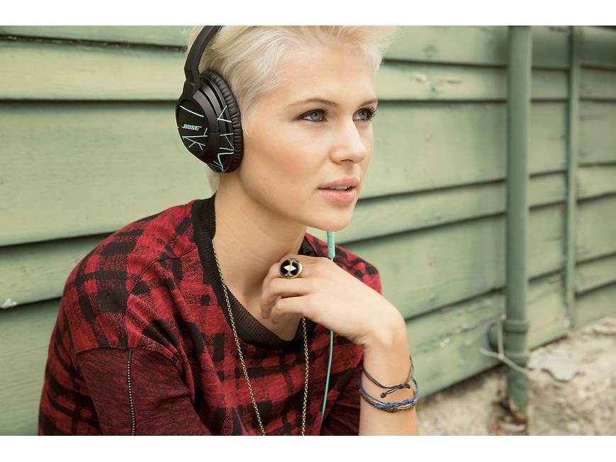 Bose® SoundTrue™ around-ear headphones (Black/Mint) With in-line