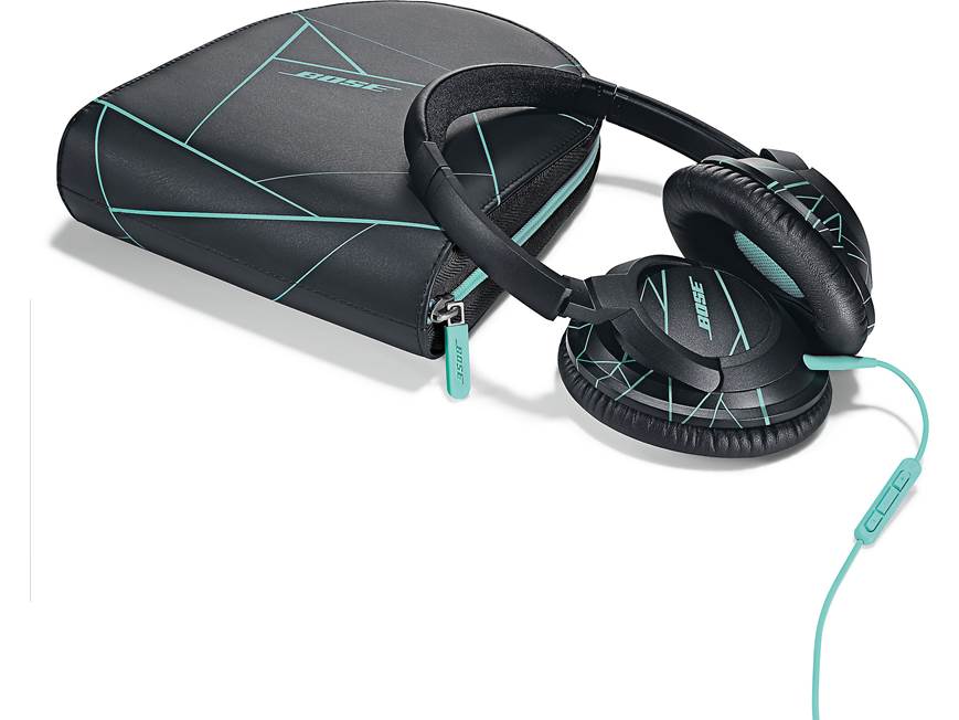 Bose® SoundTrue™ around-ear headphones (Black/Mint) With in-line