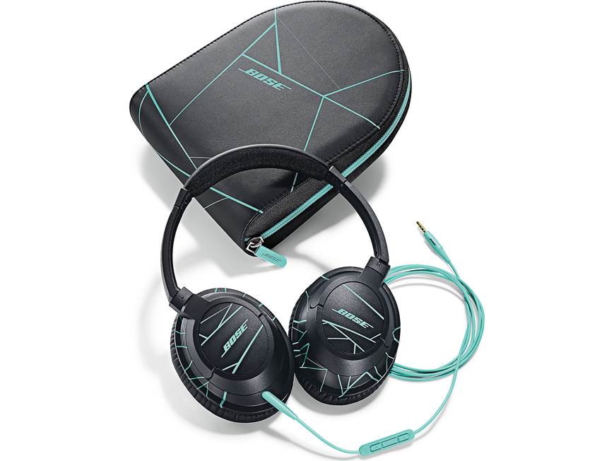 Bose® SoundTrue™ around-ear headphones (Black/Mint) With in-line