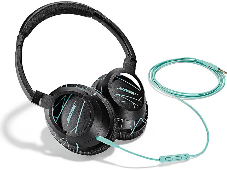 Bose® SoundTrue™ around-ear headphones (Black/Mint) With in-line