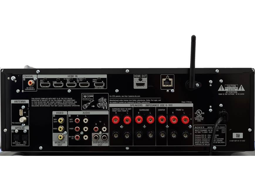 Sony STR-DN850 7.2-channel home theater receiver with Wi-Fi