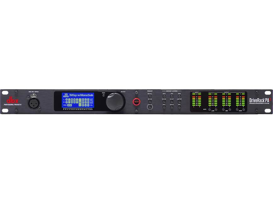 dbx DriveRack PA2 Loudspeaker management system at Crutchfield