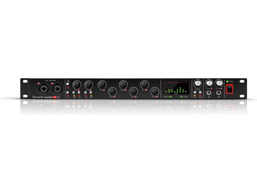 Focusrite Scarlett 18i20 USB 2.0 recording interface at Crutchfield