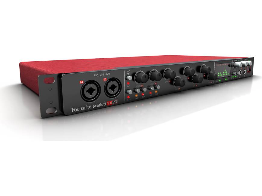Focusrite Scarlett 18i20 USB 2.0 recording interface at Crutchfield