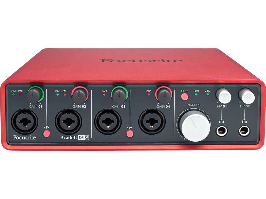 Focusrite Scarlett 18i8 USB 2.0 recording interface at Crutchfield