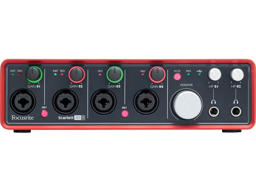 Focusrite Scarlett 18i8 USB 2.0 recording interface at Crutchfield