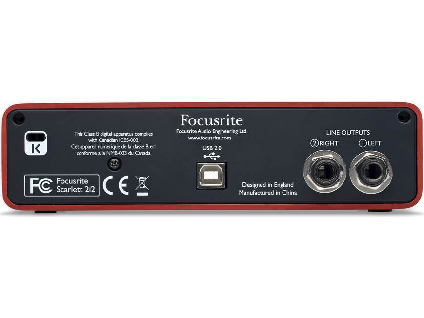 Focusrite Scarlett 2i2 USB 2.0 recording interface at Crutchfield