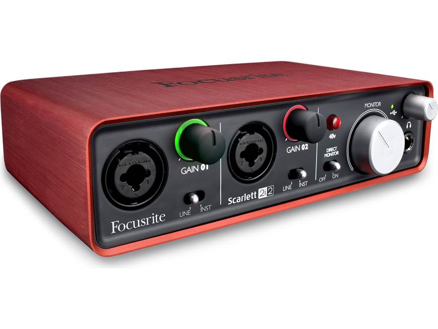 Focusrite Scarlett 2i2 USB 2.0 recording interface at Crutchfield