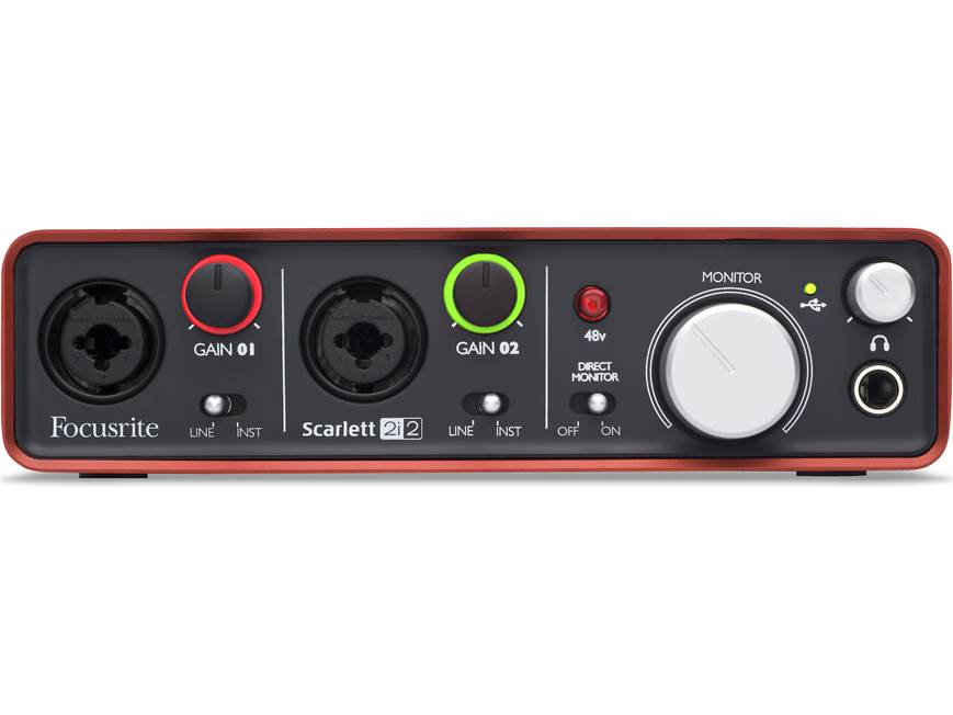 Focusrite Scarlett 2i2 USB 2.0 recording interface at Crutchfield