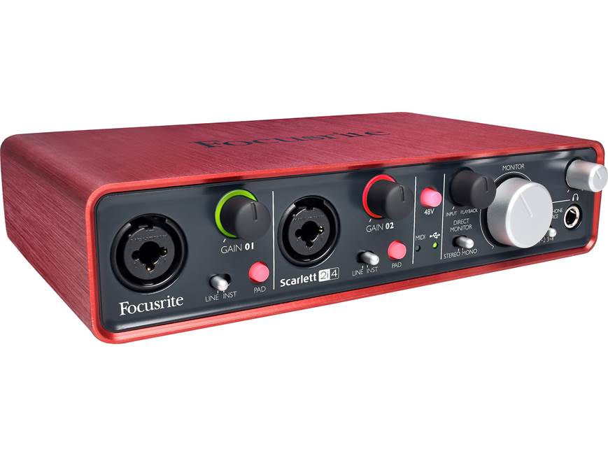 Focusrite Scarlett 2i4 USB 2.0 recording interface at Crutchfield