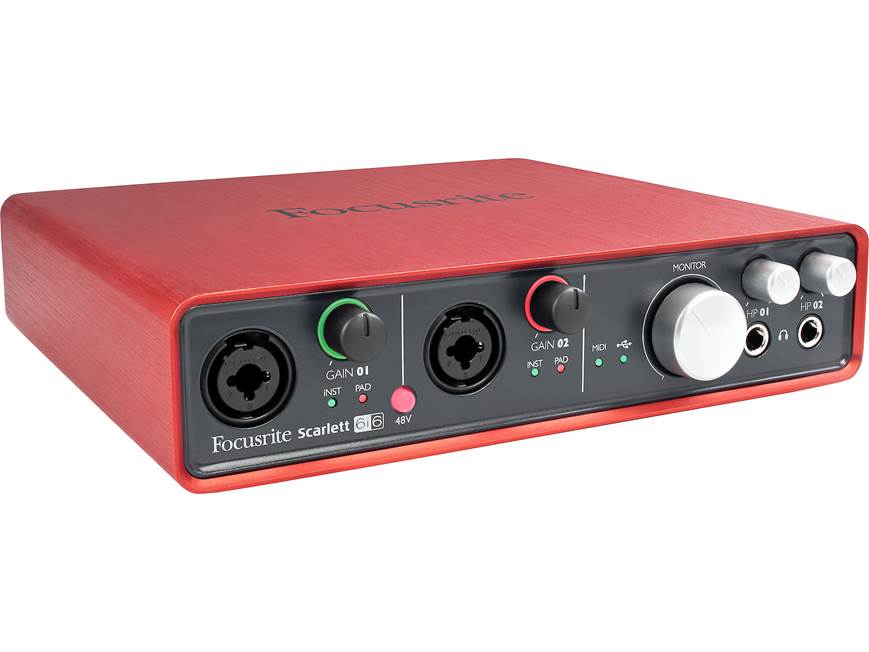 Focusrite Scarlett 6i6 USB 2.0 recording interface at Crutchfield