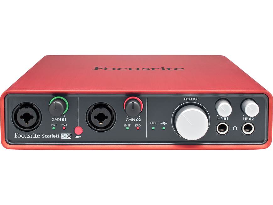 Focusrite Scarlett 6i6 USB 2.0 recording interface at Crutchfield