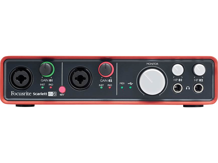 Focusrite Scarlett 6i6 USB 2.0 recording interface at Crutchfield
