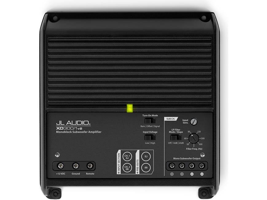 JL Audio XD300/1 v2 サブウーファー用200Wモノアンプ JL Audio XD300/1v2 Mono subwoofer amplifier — 300 watts RMS x 1 at