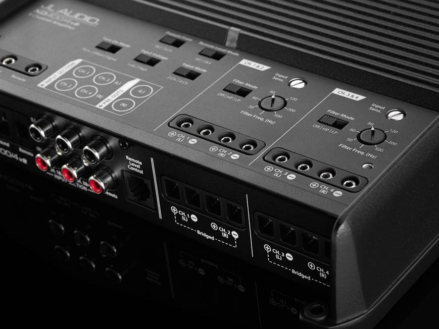 JL Audio XD400/4v2 4-channel car amplifier — 75 watts RMS x 4 at