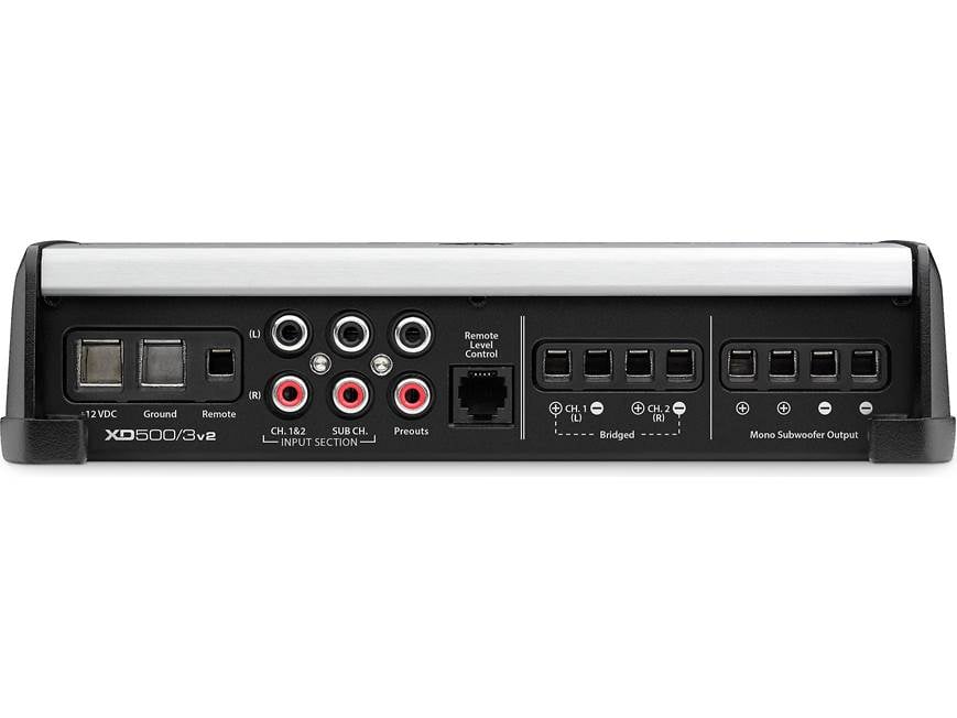 JL Audio XD500/3v2 3-channel car amplifier — 75 watts RMS x 2 at 4