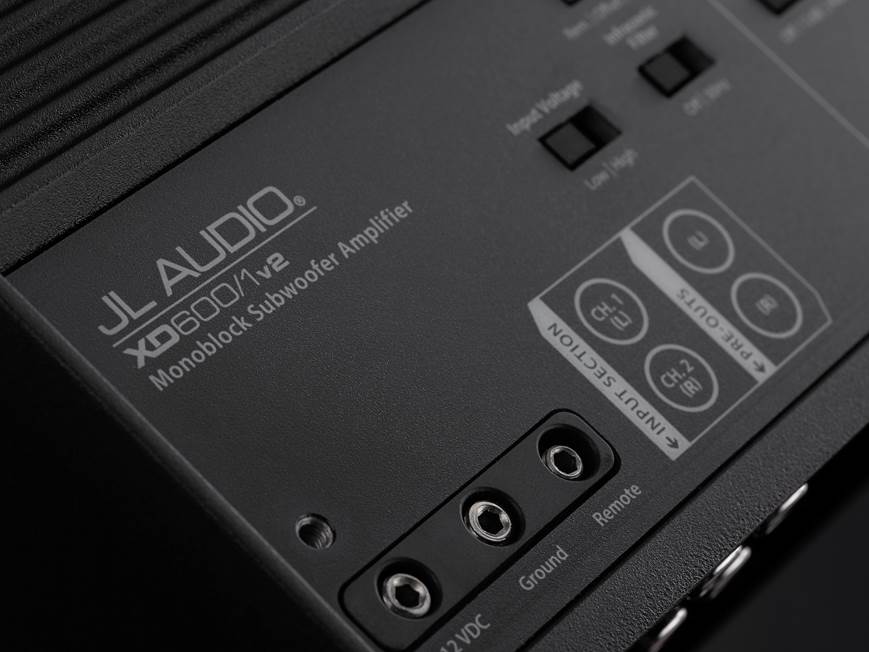 JL Audio XD600/1v2 Mono subwoofer amplifier — 600 watts RMS x 1 at