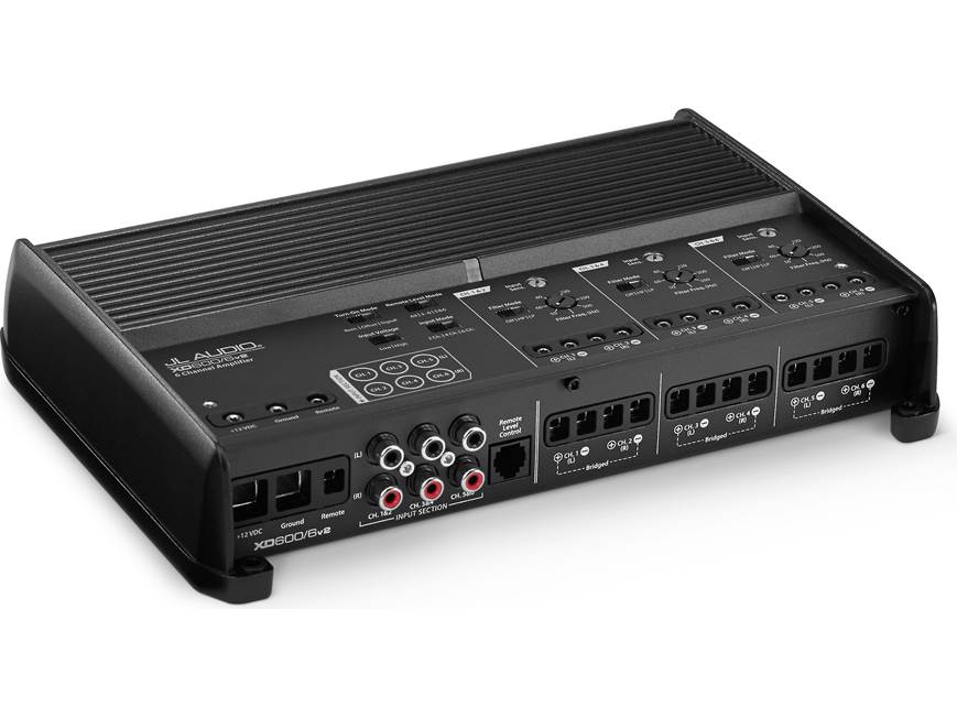 JL Audio XD600/6v2 6-channel car amplifier — 75 watts RMS x 6 at