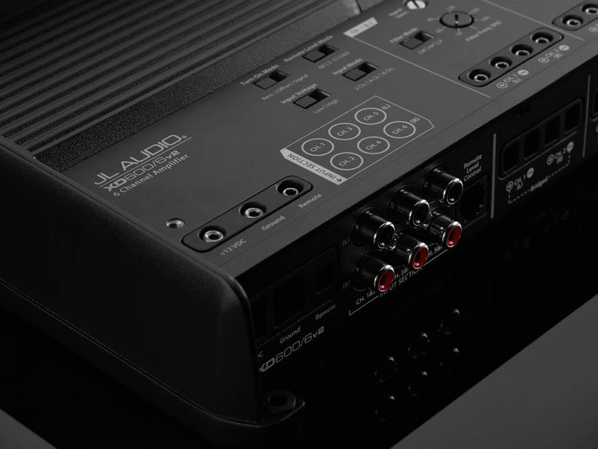JL Audio XD600/6v2 6-channel car amplifier — 75 watts RMS x 6 at