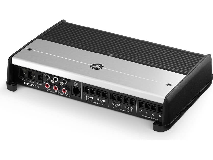 定価164000円！！JL-XD700 5v2 5chパワーアンプ！ JL Audio XD700/5v2 5-channel car amplifier — 75 watts RMS x 4 at 4