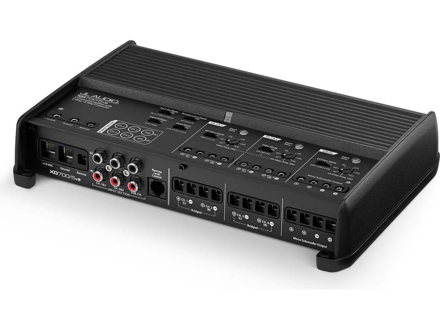 定価164000円！！JL-XD700 5v2 5chパワーアンプ！ JL Audio XD700/5v2 5-channel car amplifier — 75 watts RMS x 4 at 4