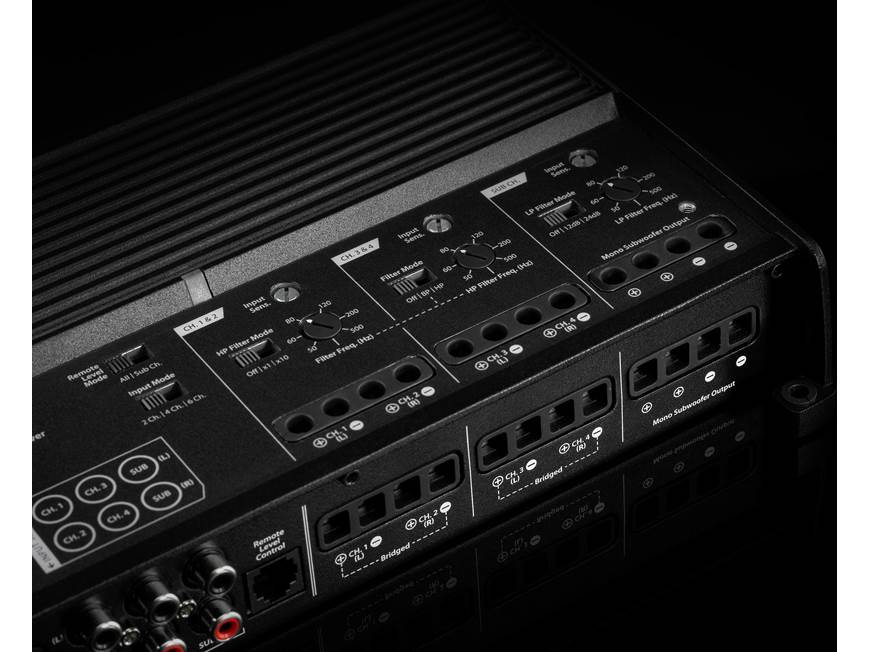 JL Audio XD700/5v2 5-channel car amplifier — 75 watts RMS x 4 at 4