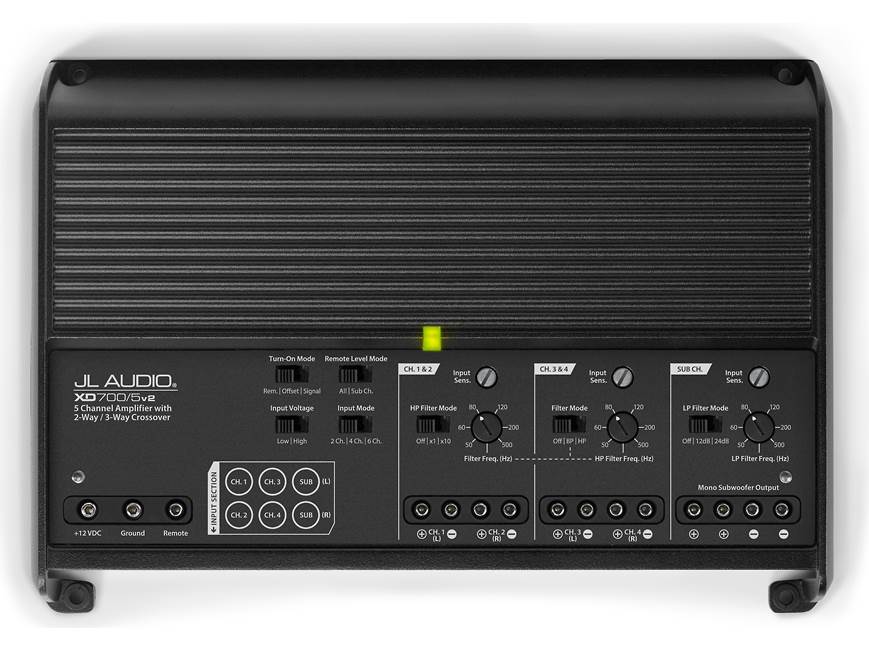 定価164000円！！JL-XD700 5v2 5chパワーアンプ！ JL Audio XD700/5v2 5-channel car amplifier — 75 watts RMS x 4 at 4