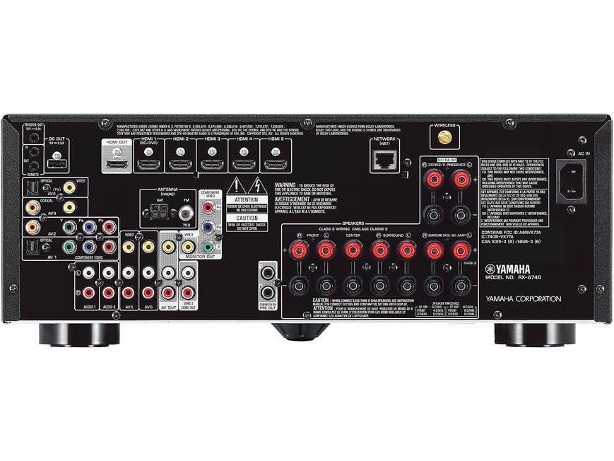 Yamaha AVENTAGE RX-A740 7.2-channel home theater receiver with Wi