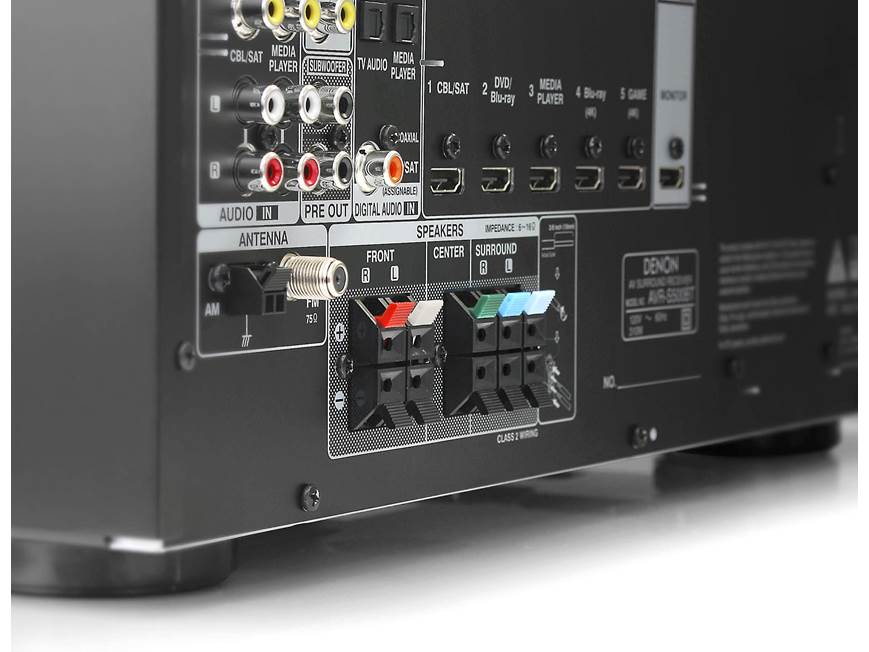 Denon AVR-S500BT 5.2-channel home theater receiver with Bluetooth