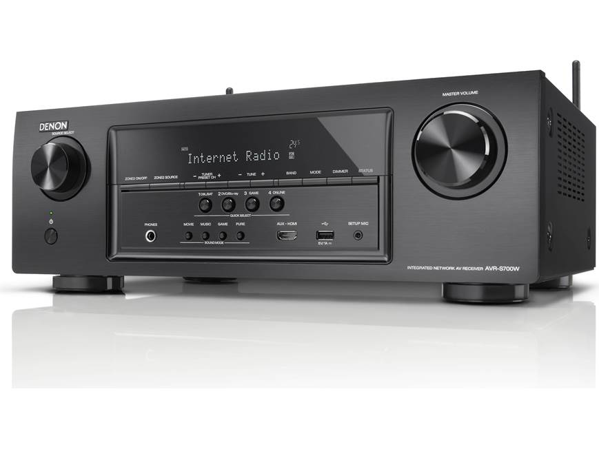 Denon AVR-S700W 7.2-channel home theater receiver with Wi-Fi