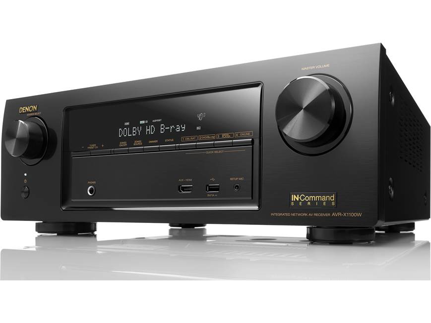 Denon AVR-X1100W IN-Command 7.2-channel home theater receiver with