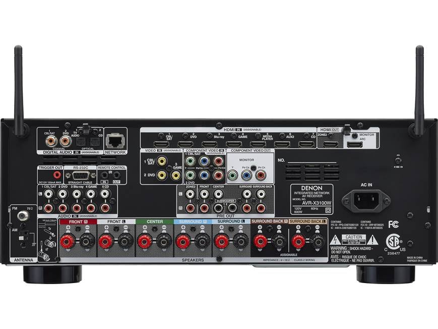 Denon AVR-X3100W IN-Command 7.2-channel home theater receiver with