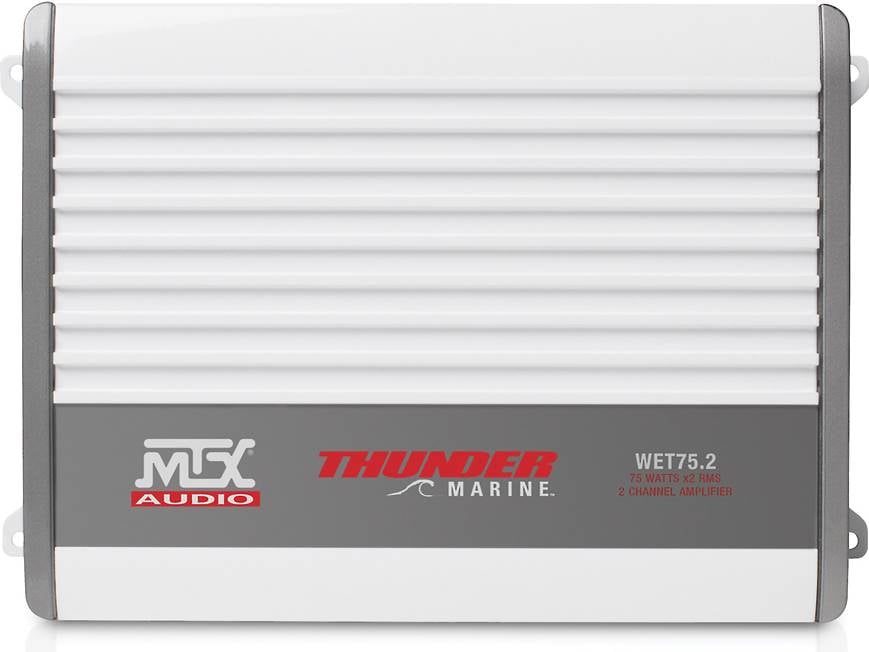 MTX WET75.2 2-channel marine amplifier — 75 watts RMS x 2 at 4