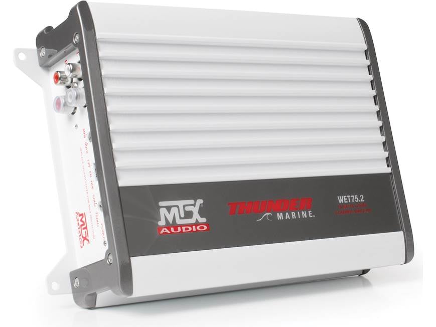 MTX WET75.2 2-channel marine amplifier — 75 watts RMS x 2 at 4