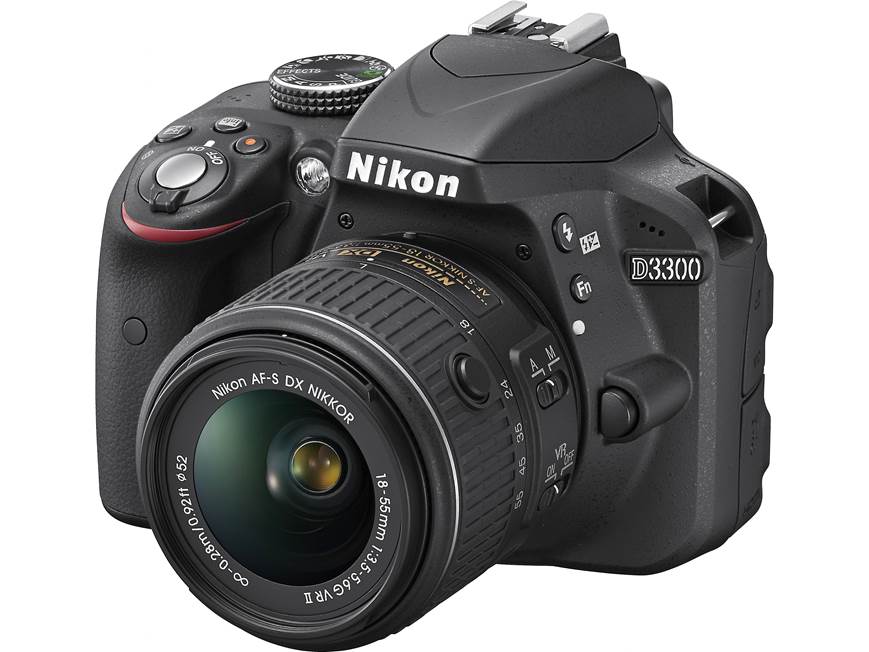 Nikon D3300 Kit (Black) 24-megapixel DSLR w/18-55mm DX VR II lens