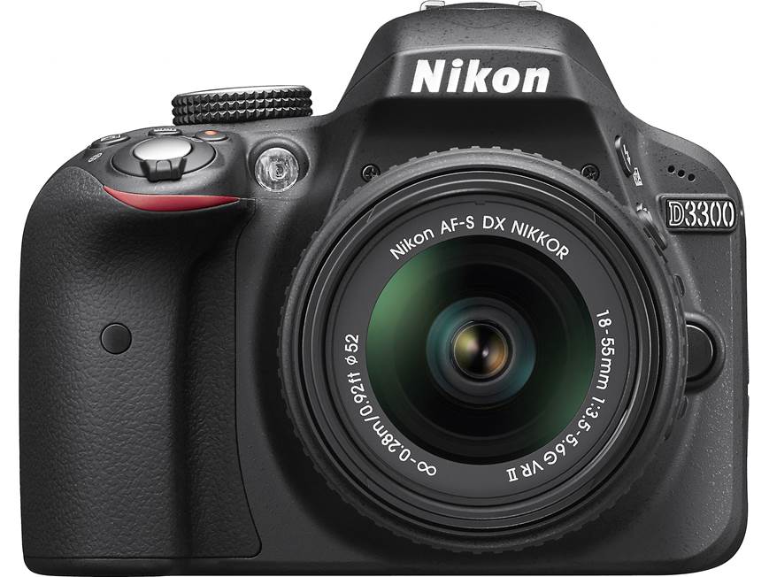 Nikon D3300 Kit (Black) 24-megapixel DSLR w/18-55mm DX VR II lens