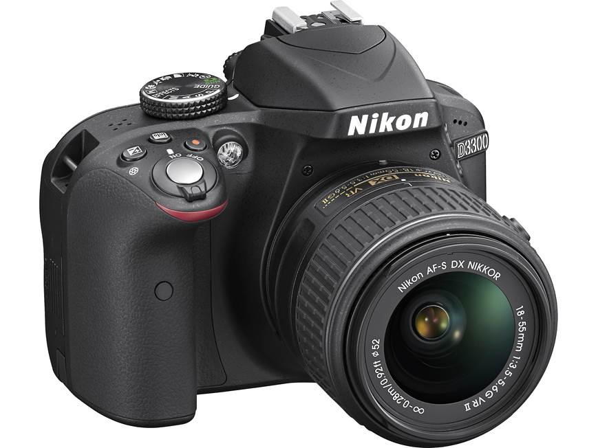 Nikon D3300 Kit (Black) 24-megapixel DSLR w/18-55mm DX VR II lens 