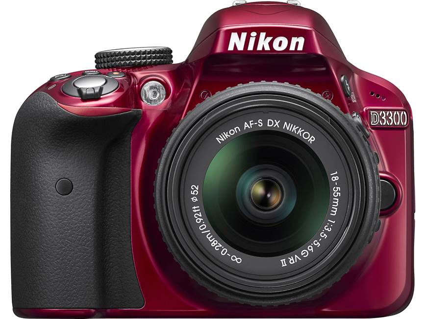 Nikon D3300 Kit (Red) 24-megapixel DSLR w/18-55mm DX VR II lens