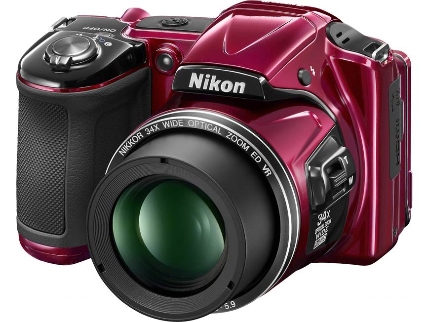 Nikon Coolpix L830 (Red) 16-megapixel digital camera with 34X