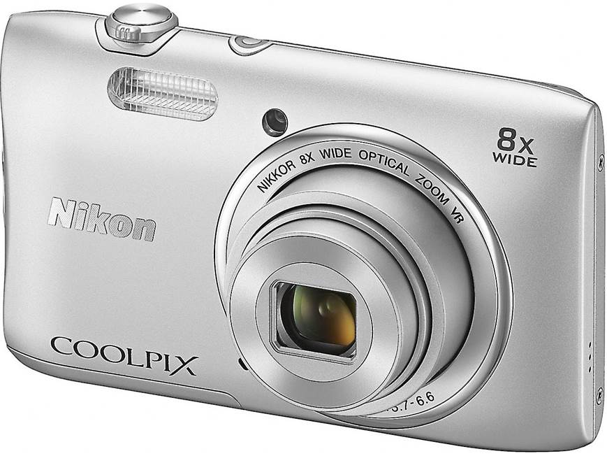 Nikon Coolpix S3600 20.1-megapixel digital camera with 8X optical