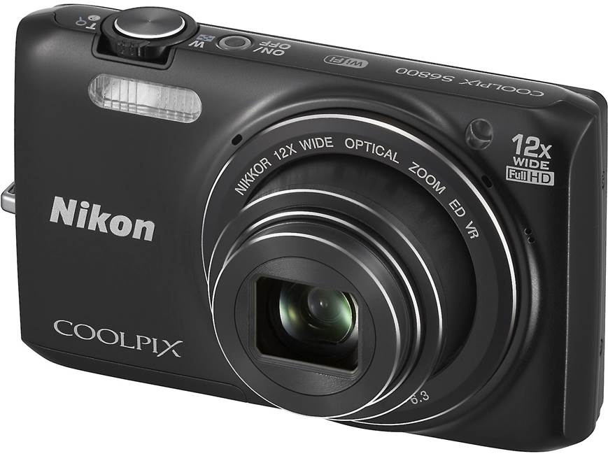 Nikon Coolpix S6800 コンパクトデジタルカメラ Nikon Coolpix S6800 (Black) 16-megapixel digital camera with 12X