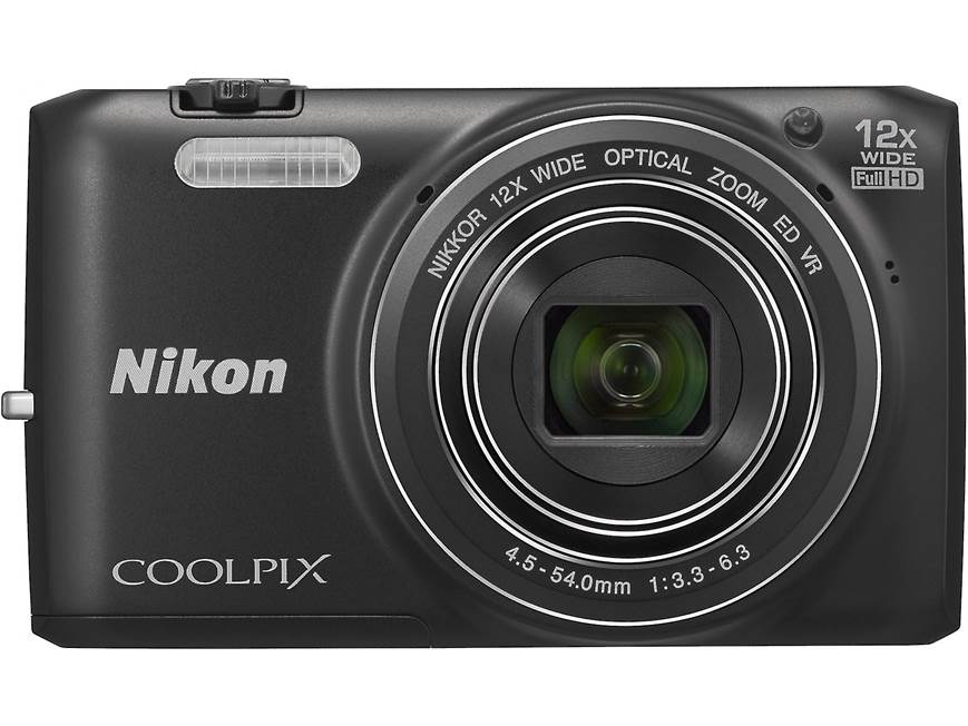 Nikon Coolpix S6800 (Black) 16-megapixel digital camera with 12X