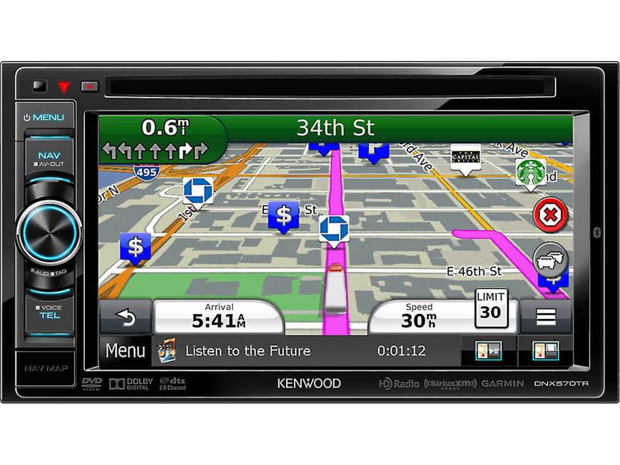 Kenwood DNX570TR Navigation receiver for truckers at Crutchfield