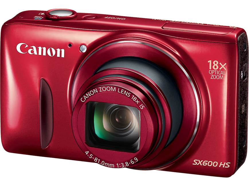 Canon PowerShot SX600 HS (Red) 16-megapixel digital camera with