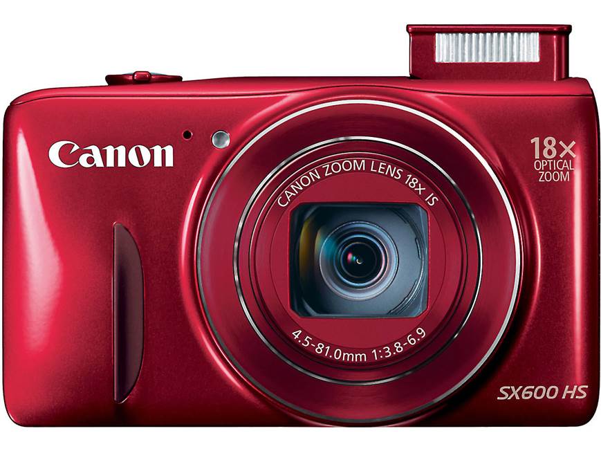 Canon PowerShot SX600 HS (Red) 16-megapixel digital camera with