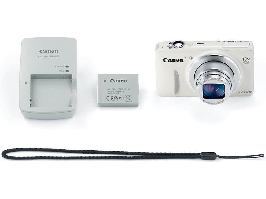 Canon PowerShot SX600 HS (White) 16-megapixel digital camera with