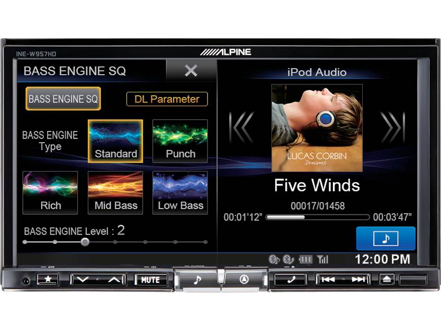 カーオーディオ ALPINE SWG-1500 Alpine INE-W957HD Navigation receiver at Crutchfield