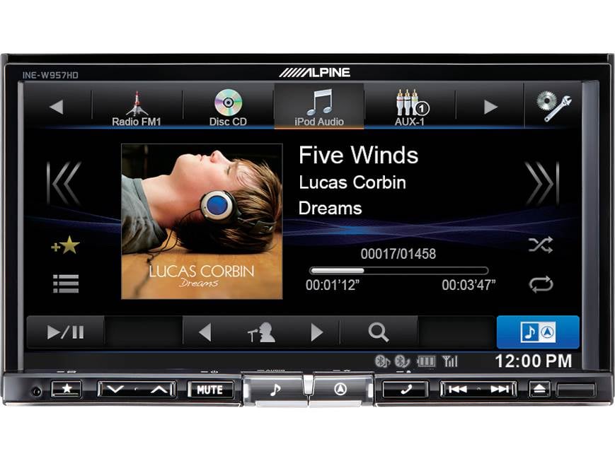 Alpine INE-W957HD Navigation receiver at Crutchfield